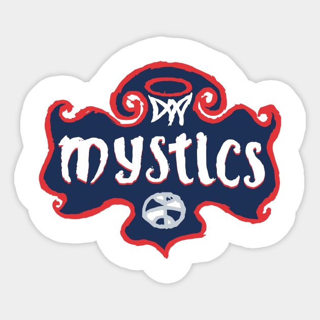 Washington Mystiiiics Sticker by Very Simple Graph